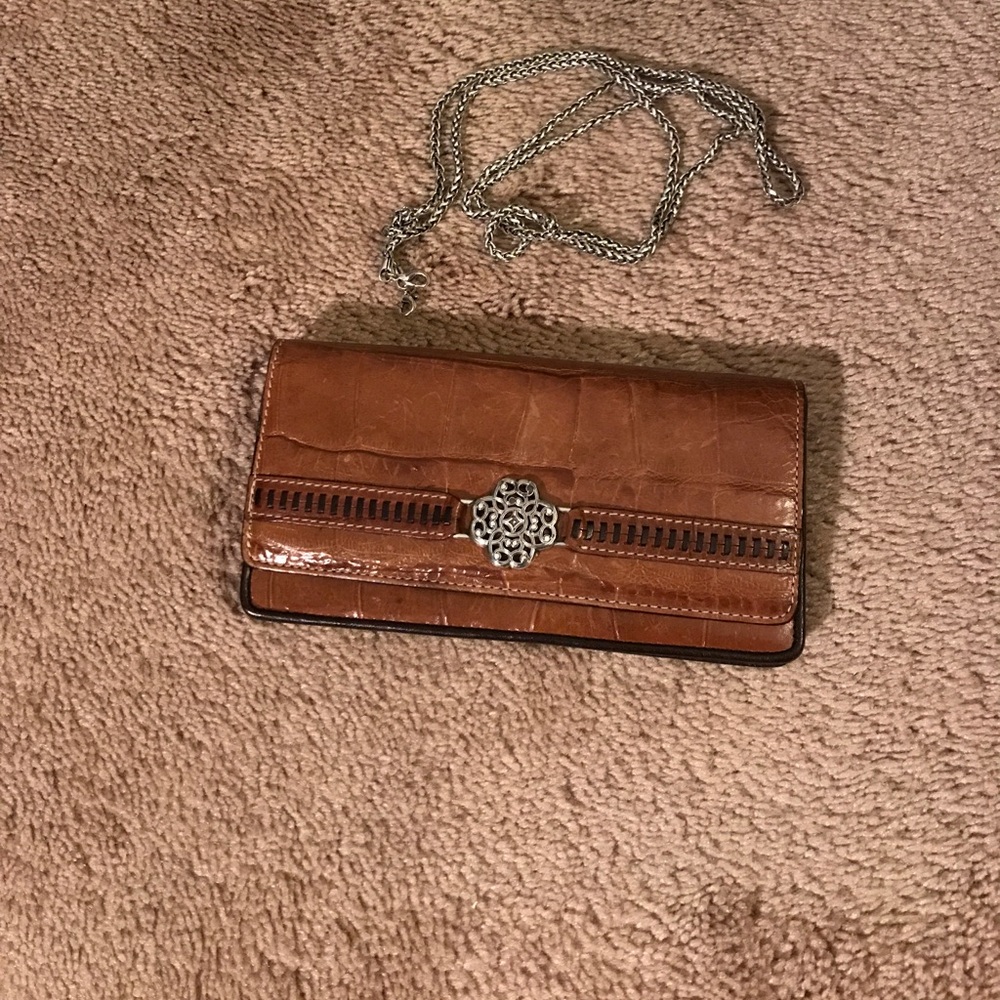 Brighton Brown Leather Wallet with Ornate Medallion
